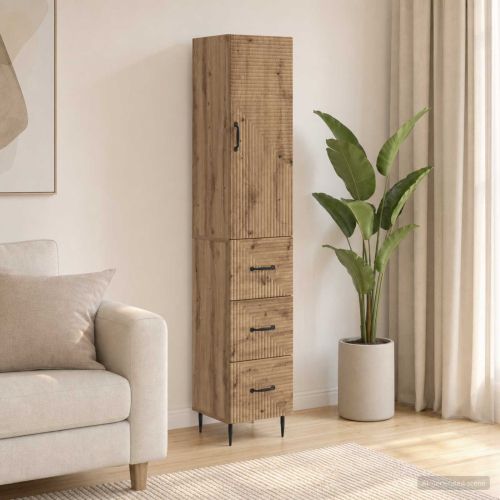Комплект шкафове 2 бр. 33 x 34,5 x 90 см Инженерна дървесина
