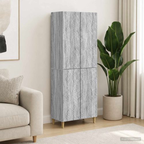 Комплект шкафове 2 pcs Сив Сонома Инженерна дървесина