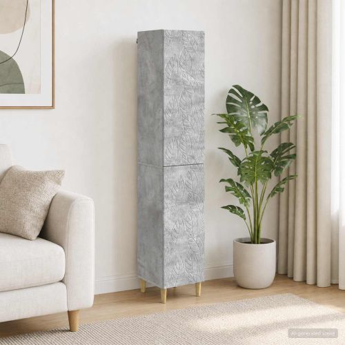 Комплект шкафове 2 pcs Бетонно сиво Инженерна дървесина