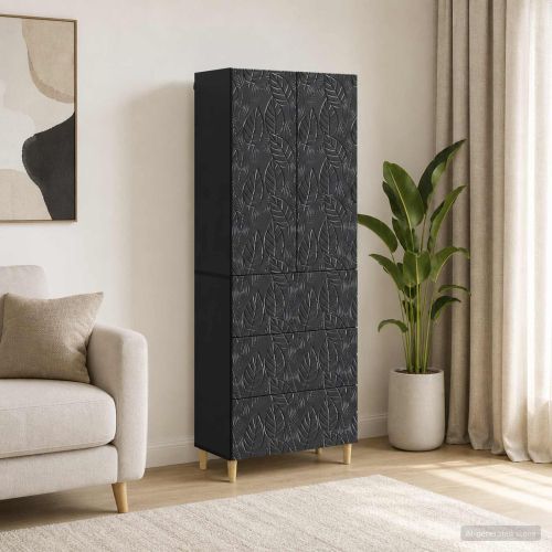 Комплект шкафове 2 бр. 66 x 34,5 x 90 см Инженерна дървесина