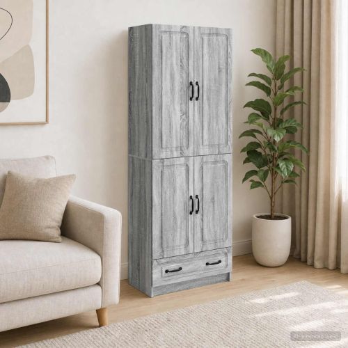 Комплект шкафове 2 pcs Сив Сонома Инженерна дървесина