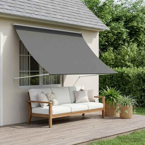 Сенник Светлосиво 150 x 150 cm 180 г / м² полиестер с PU покритие