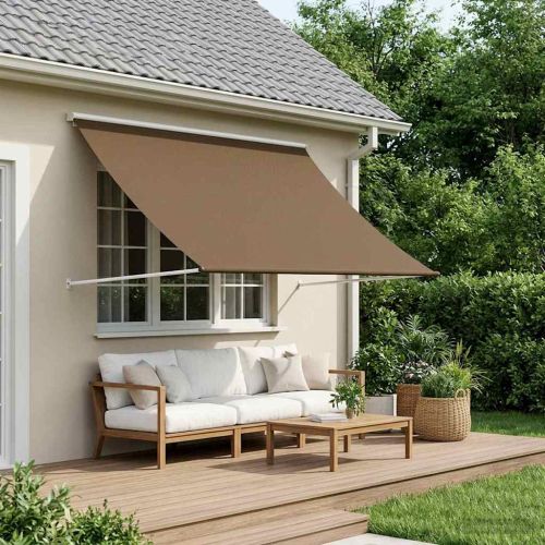 Сенник Таупе 350 x 150 cm 180 г / м² полиестер с PU покритие