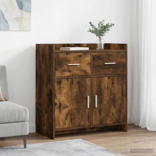 Служебен шкаф Опушен дъб 75 x 36 x 80 см Инженерна дървесина