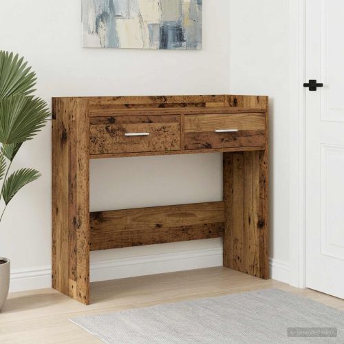 Конзолна маса Старо дърво 90 x 35 x 80 см Инженерна дървесина