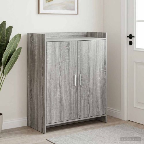 Шкаф за обувки Сив Сонома 73,5 x 36 x 92 см Инженерна дървесина