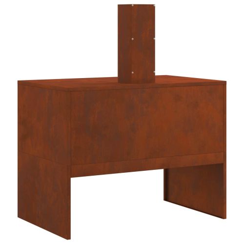 Огнище Ръждясало 80 x 50 x 96 см Патинираща стомана