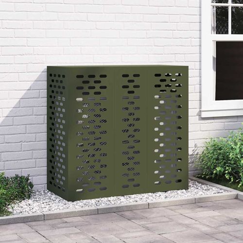 Покритие за климатик Маслиненозелено 110 x 50 x 105 см