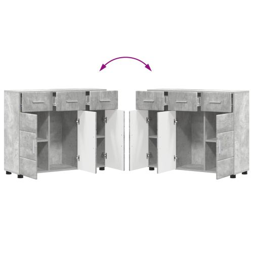 Служебен шкаф FLORIN 88,5 x 30,5 x 73 см Циментено сиво