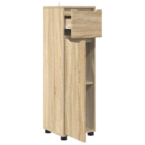 Шкаф за баня Сонома дъб 30,5 x 30 x 101 см Инженерно дърво