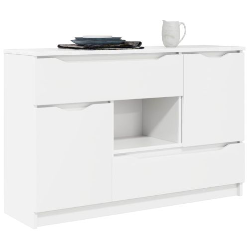 Служебен шкаф с чекмедже Бяло 100 x 30 x 65,6 Инженерно дърво