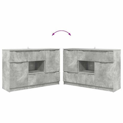 Служебен шкаф Циментено сиво 100 x 30 x 65,6 Инженерно дърво