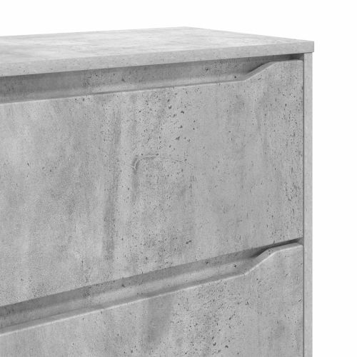 Шкаф за съхранение Циментено сиво 60 x 48 x 81 см