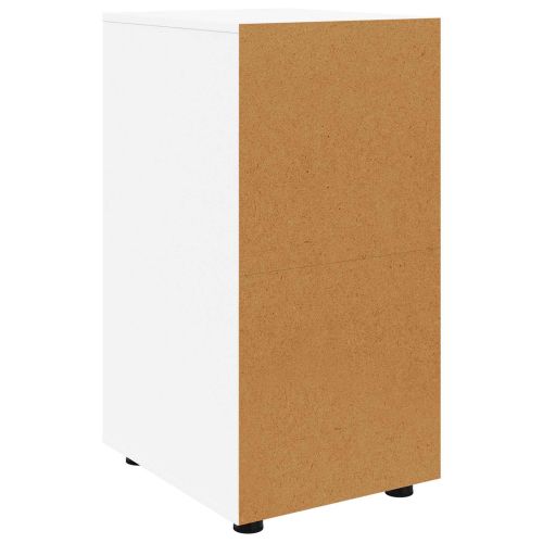 Шкаф за съхранение Бяло 40 x 48 x 81 см Инженерно дърво