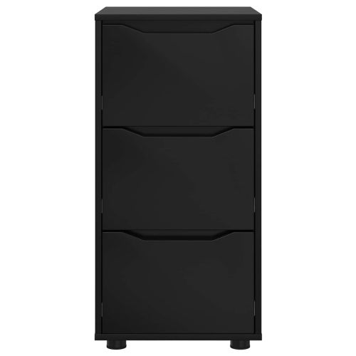 Шкаф за съхранение Черно 40 x 48 x 81 см Инженерно дърво