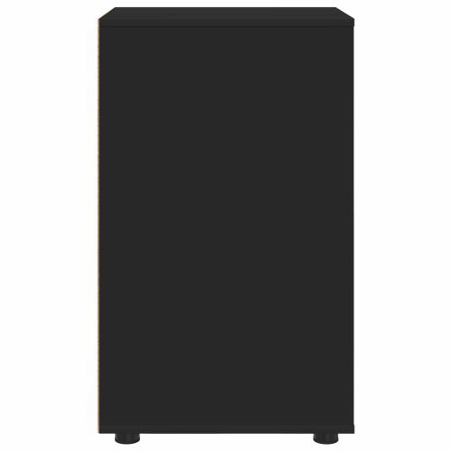 Шкаф за съхранение Черно 40 x 48 x 81 см Инженерно дърво
