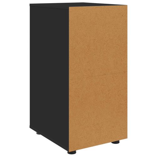 Шкаф за съхранение Черно 40 x 48 x 81 см Инженерно дърво