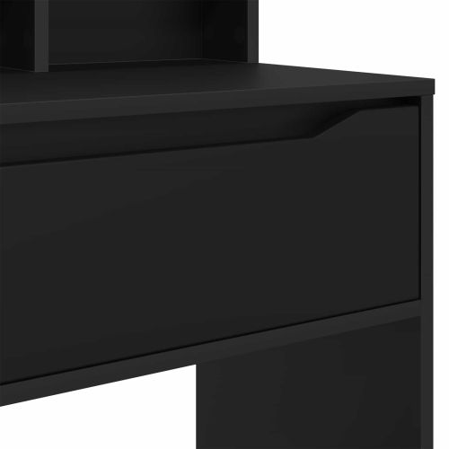 Тоалетки за спалня Черно 80 x 39,6 x 135 см Инженерно дърво