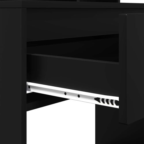 Тоалетки за спалня Черно 80 x 39,6 x 135 см Инженерно дърво