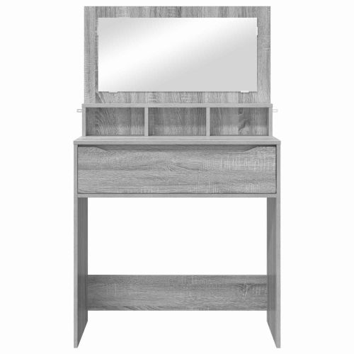 Тоалетки за спалня с чекмедже Сив Сонома 80 x 39,6 x 135 см