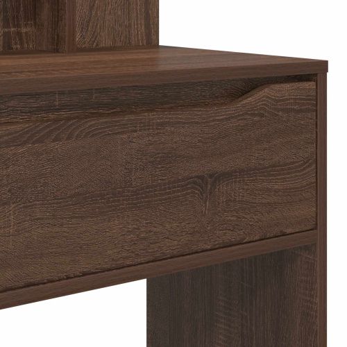 Тоалетки за спалня Кафяв дъб 80 x 39,6 x 135 см Инженерно дърво