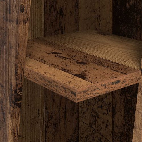 Ъглов шкаф Старо дърво 27,5x27x102см Инженерно дърво
