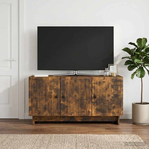 ТВ шкаф Опушен дъб 99 x 34,5 x 50 см Инженерна дървесина