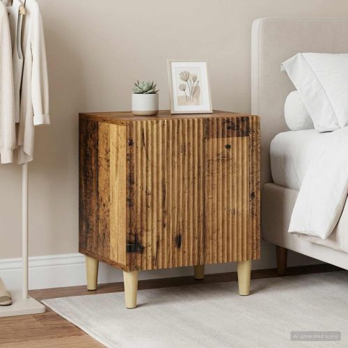 Нощен шкаф 2 pcs Старо дърво 43 x 34,5 x 50 см