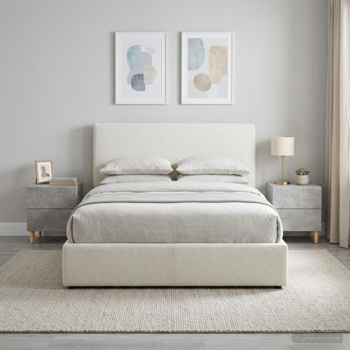 Нощно шкафче 2 pcs Бетонно сиво 43 x 34,5 x 48 см