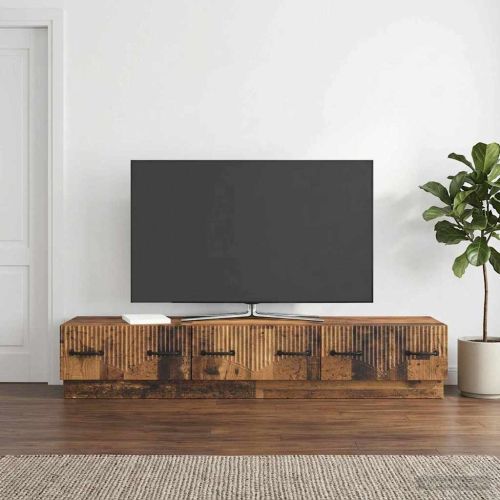 ТВ шкаф Старо дърво 147 x 34,5 x 27 см Инженерна дървесина