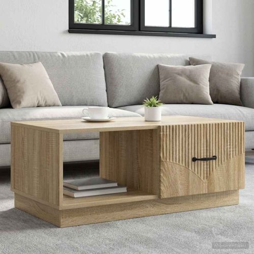 Масичка за кафе Дъб сонома 90 x 50 x 37 см Инженерна дървесина