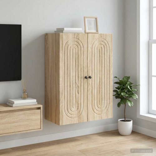 Стенно шкафче Дъб сонома 66 x 34,5 x 90 см Инженерна дървесина