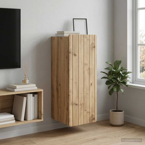 Стенно шкафче 33 x 34,5 x 94 см Инженерна дървесина Дъб артизан