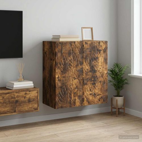 Стенно шкафче Опушен дъб 59 x 31 x 60 см Инженерна дървесина