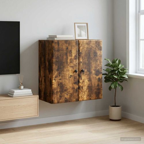 Стенно шкафче Опушен дъб 59 x 31 x 60 см Инженерна дървесина