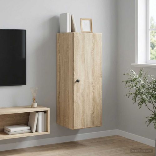 Стенно шкафче Дъб сонома 33 x 34,5 x 90 см Инженерна дървесина