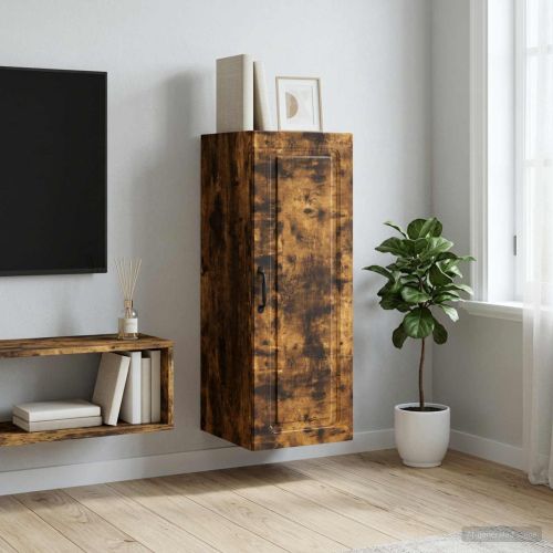 Стенно шкафче Опушен дъб 33 x 34,5 x 90 см Инженерна дървесина