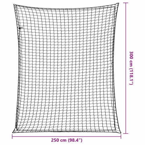 Мрежа за ремарке с еластично въже, черна, 3x2,5 м, PP