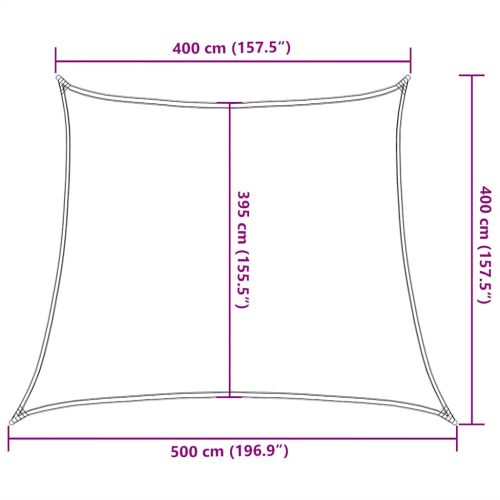 Сенник за платно 160 г/м² трапецовиден светлозелен 4/5x4 м HDPE