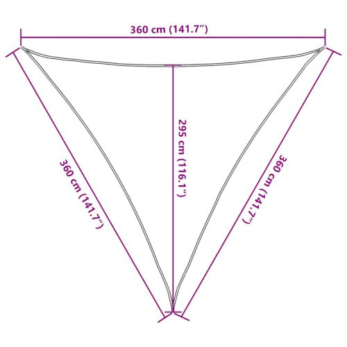 Платно-сенник, 160 г/м², жълто, 3,6x3,6x3,6 м, HDPE