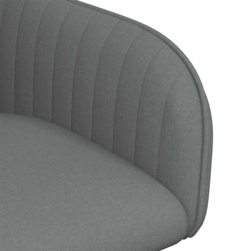 Обедени столове 4 pcs Текстил Тъмносиво 56,5 x 50 x 87,5 см