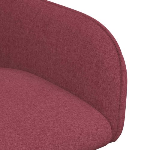 Обедени столове 4 pcs Текстил Виненочервен 56,5 x 50 x 87,5 см