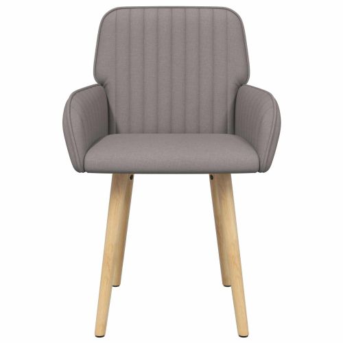 Обедени столове 4 pcs Текстил Таупе 56,5 x 50 x 87,5 см