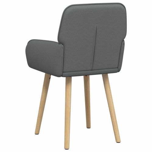 Обедени столове 6 pcs Текстил Тъмносиво 56,5 x 50 x 87,5 см