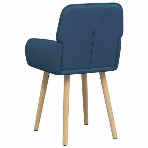 Обедени столове 6 pcs Текстил Синьо 56,5 x 50 x 87,5 см