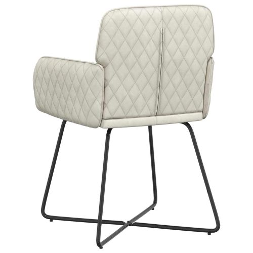 Обедени столове 4 pcs Кадифе Кремаво 59 x 56,5 x 86 см