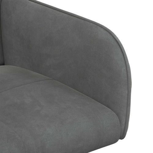 Обедени столове 6 pcs Кадифе Тъмносиво 59 x 56,5 x 86 см