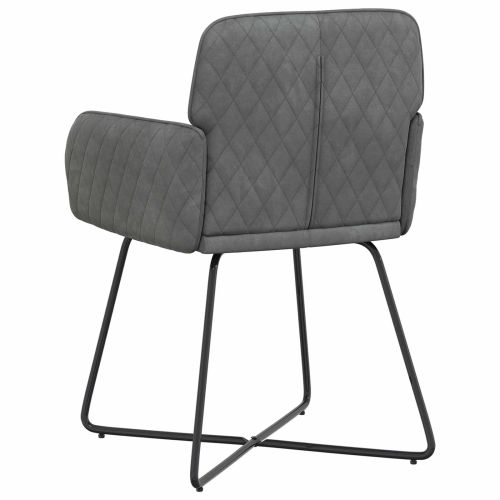 Обедени столове 6 pcs Кадифе Тъмносиво 59 x 56,5 x 86 см