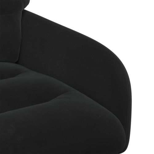 Обедени столове 4 pcs Кадифе Черно 59 x 59,5 x 90 см