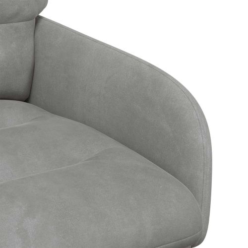 Обедени столове 6 pcs Кадифе Светлосиво 59 x 59,5 x 90 см